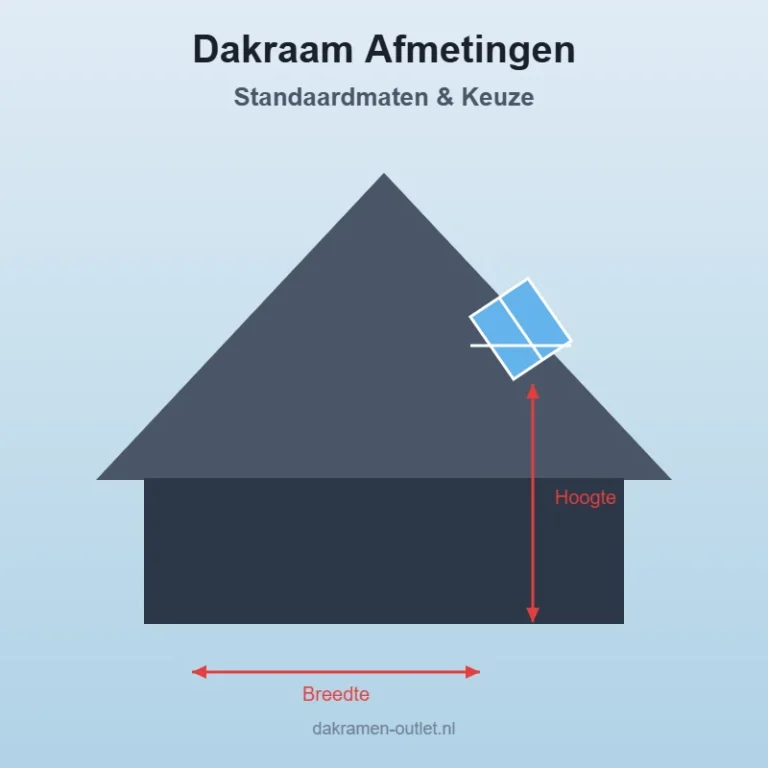 Dakraam afmetingen: standaardmaten en keuze gids